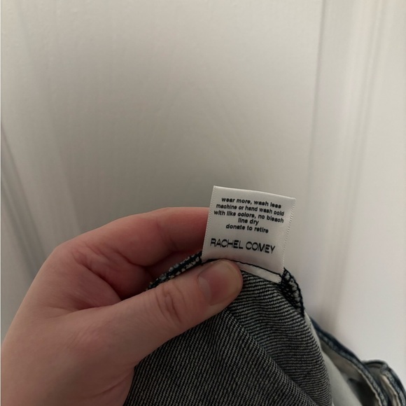 Rachel Comey Elio Wide-Leg Pintuck Jeans Indigo Denim Size 4 - Picture 13 of 14